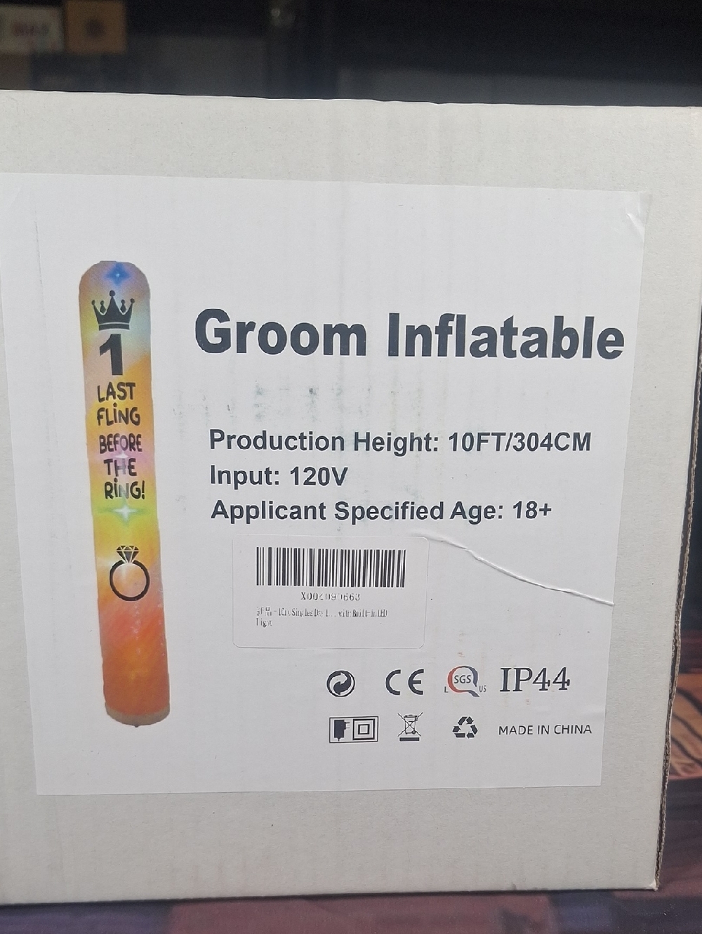 Groom Inflatable Party Column - Multicolor -